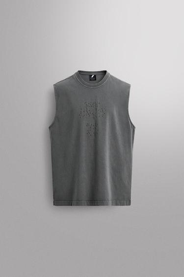 トレーニングタンクトップカーボングレーZaraのトレーニングタンクトップ - カーボングレー 