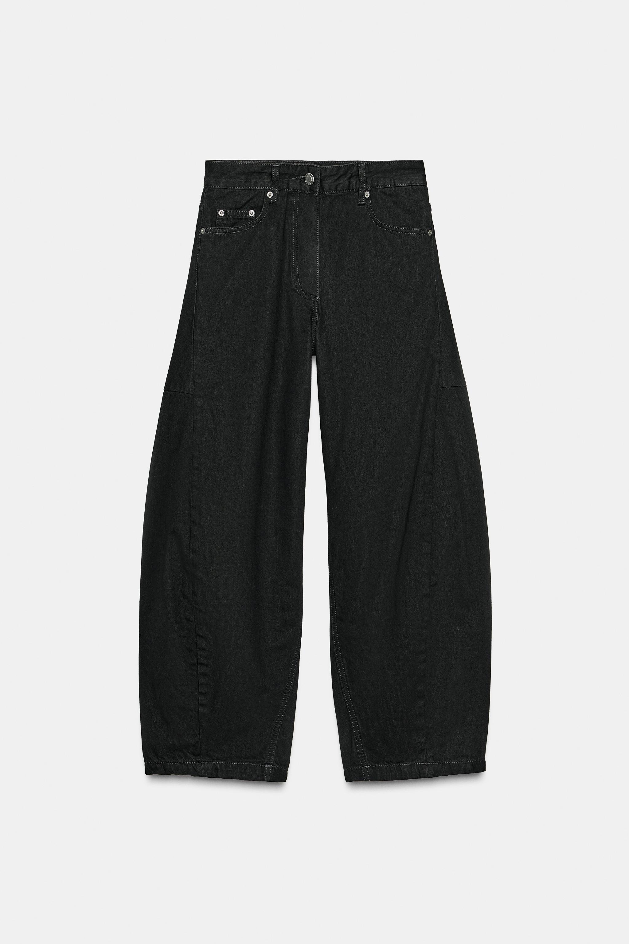 ZW COLLECTION MID-RISE ANKLE BALLOON JEANS