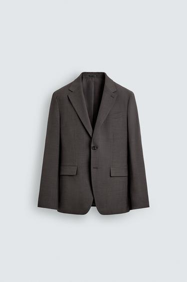 VESTE DE COSTUME STRUCTURÉE - Marron de Zara - Image 6