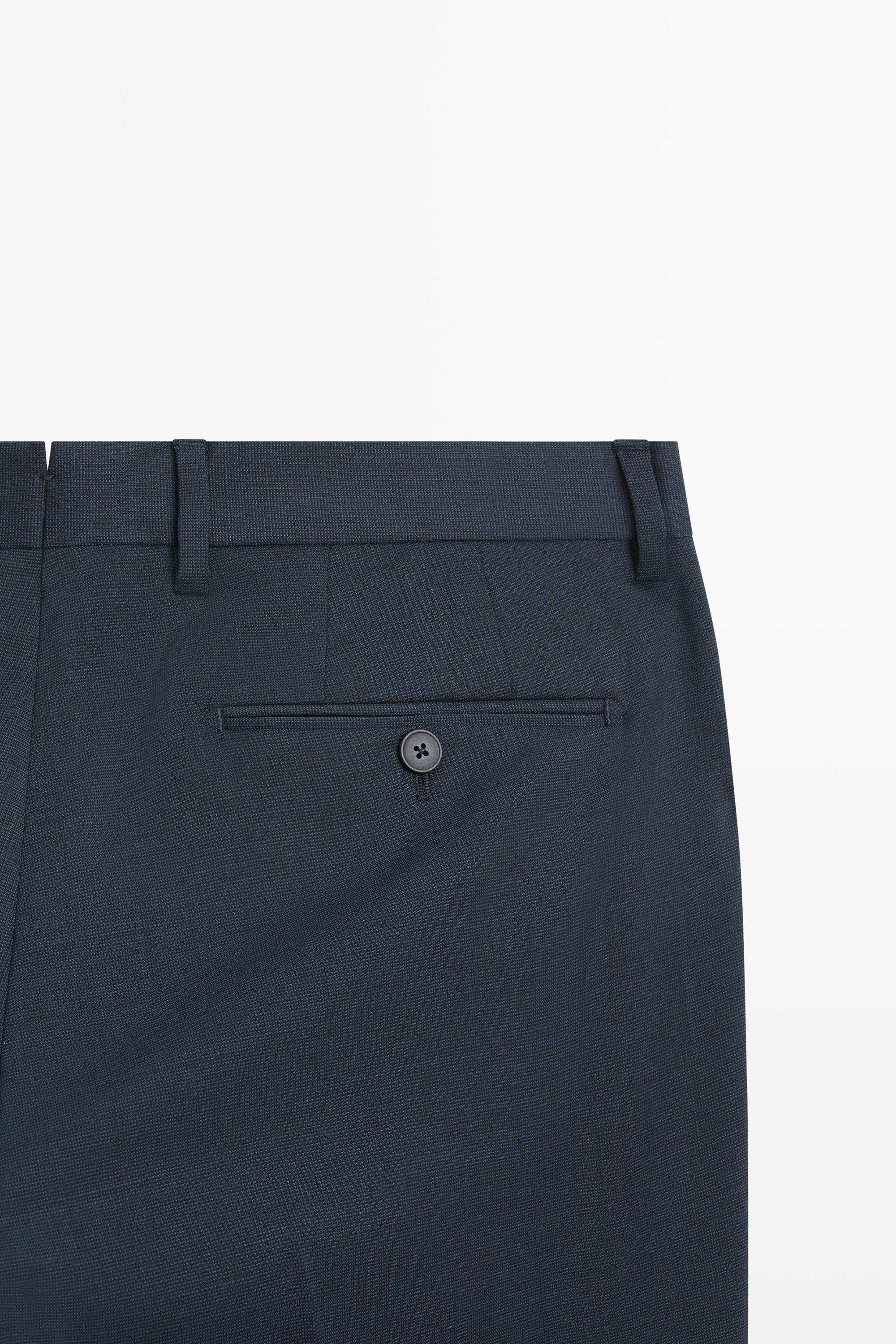 Cold wool suit trousers