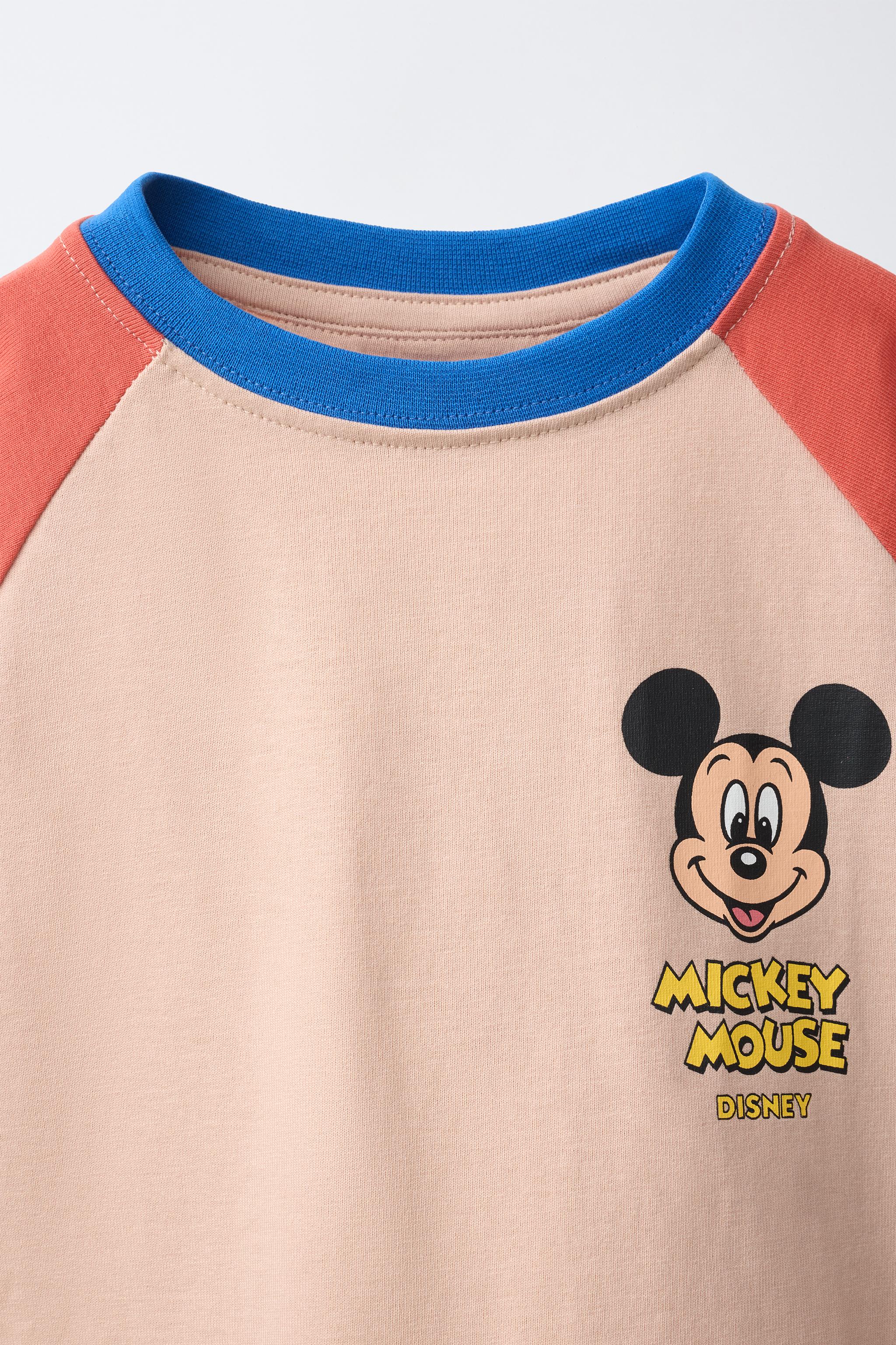 Детские футболки Zara MICKEY MOUSE © DISNEY RAGLAN T-SHIRT — фото 4