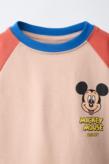 T-SHIRT À MANCHES RAGLAN MICKEY MOUSE © DISNEY - Orange vif de Zara - Image 2