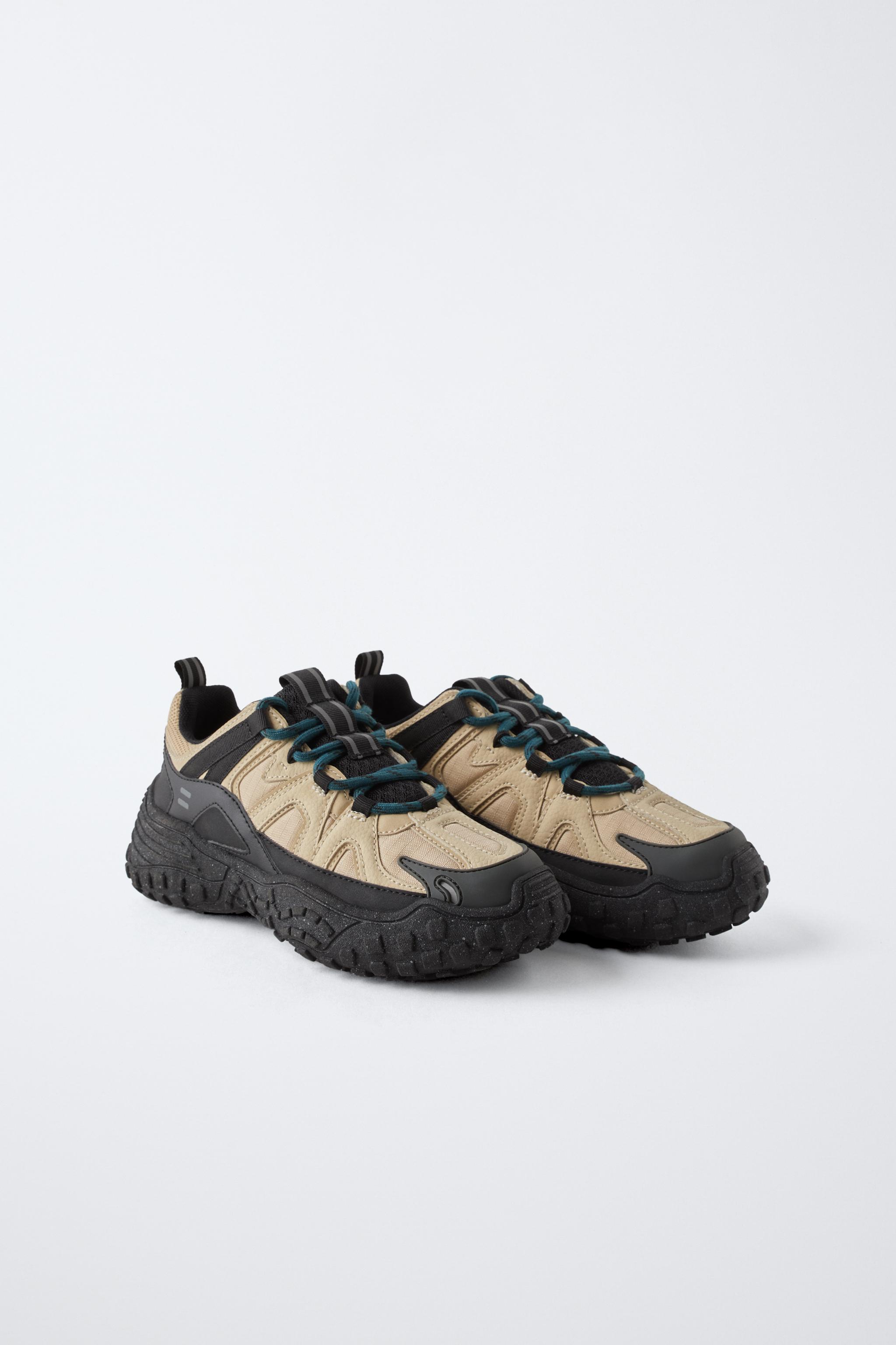 MULTI-PIECE SNEAKERS - Sandy Brown | ZARA United States