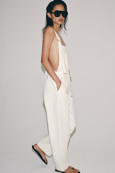 COMBINAISON EN DENIM ZW COLLECTION - Blanc de Zara - Image 5