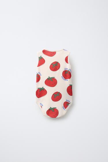 3-PACK OF BODYSUITS WITH TOMATO AND STRIPE PRINT - Multicoloured by Zara - Image 2