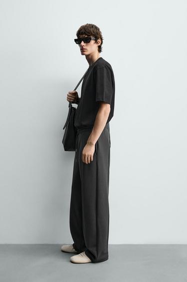 INTERLOCK CARGO JOGGING TROUSERS - Mid-grey by Zara - Image 3