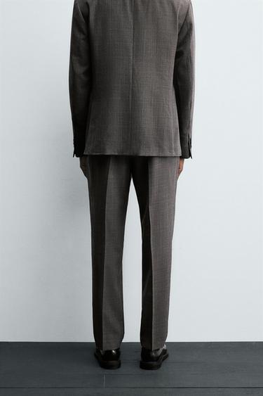 CHECK SUIT TROUSERS - brown vigore by Zara - Image 2