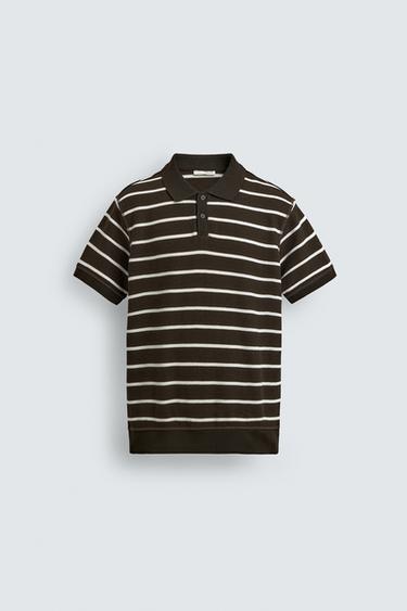POLO PIQUÉ REGULAR FIT - rayas de Zara