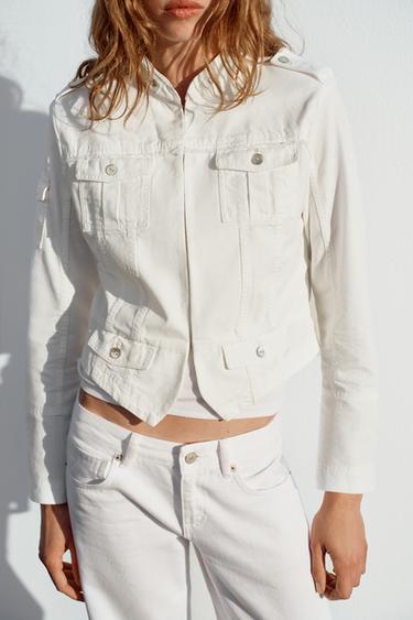 JAQUETA MULTIBUTXAQUES - Blanc trencat de Zara