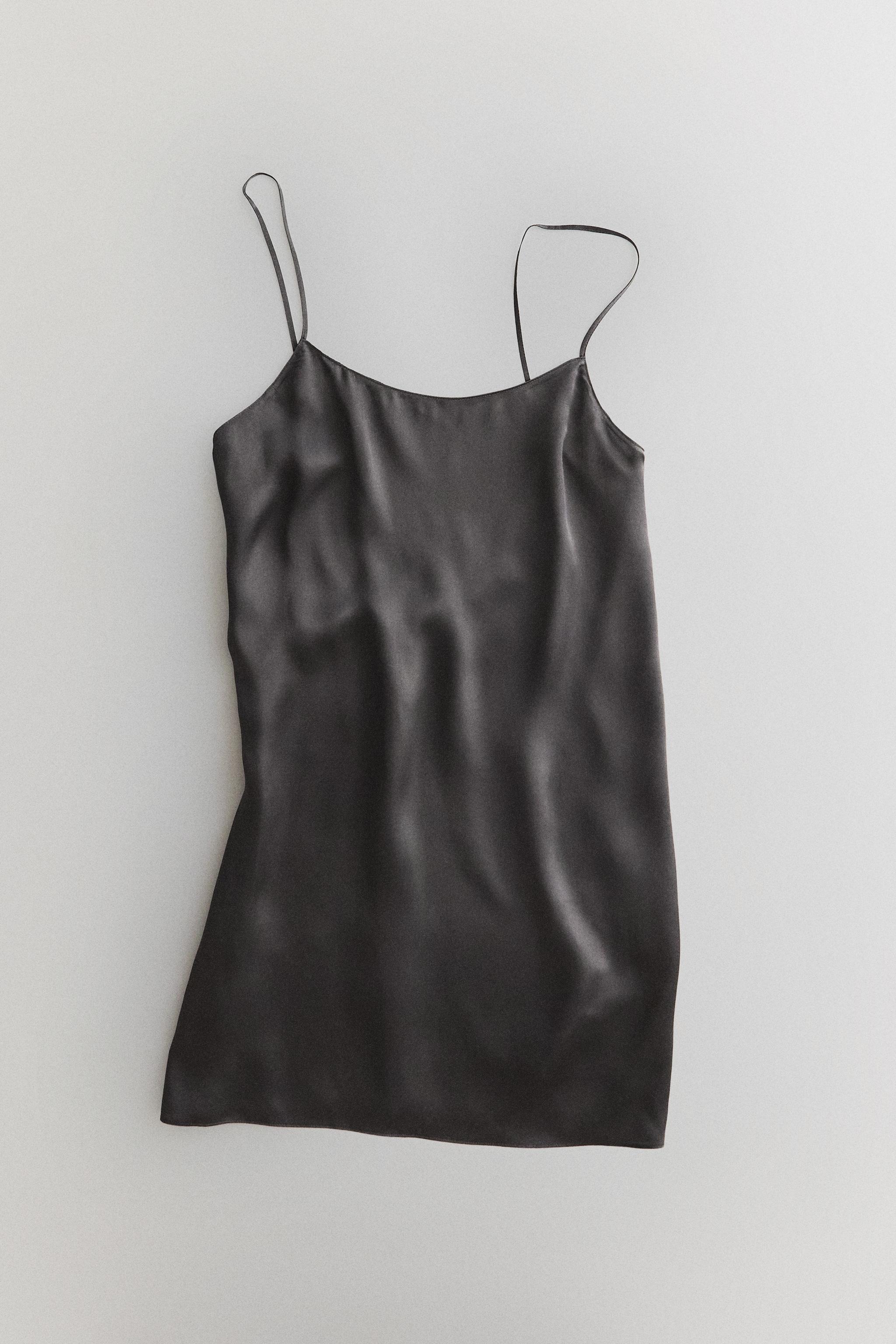 CHEMISE DE NUIT COURTE SOIE MÛRIER