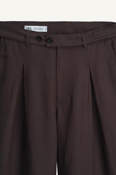 BERMUDA LYOCELL - LIN ÉDITION LIMITÉE - marron chiné de Zara - Image 6