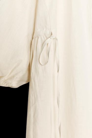 TUNIKA-KLEID AUS 100 % LEINEN – ZW COLLECTION - Cremefarben von Zara