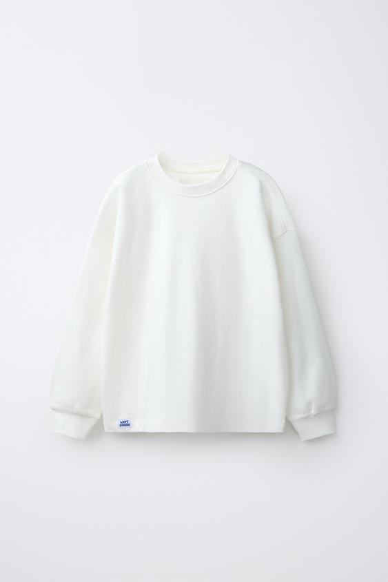 PLAYERA LISA INTERLOCK - Blanco de Zara - Imagen 0