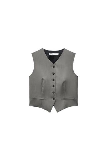 ZW COLLECTION MINIMALIST WOOL WAISTCOAT