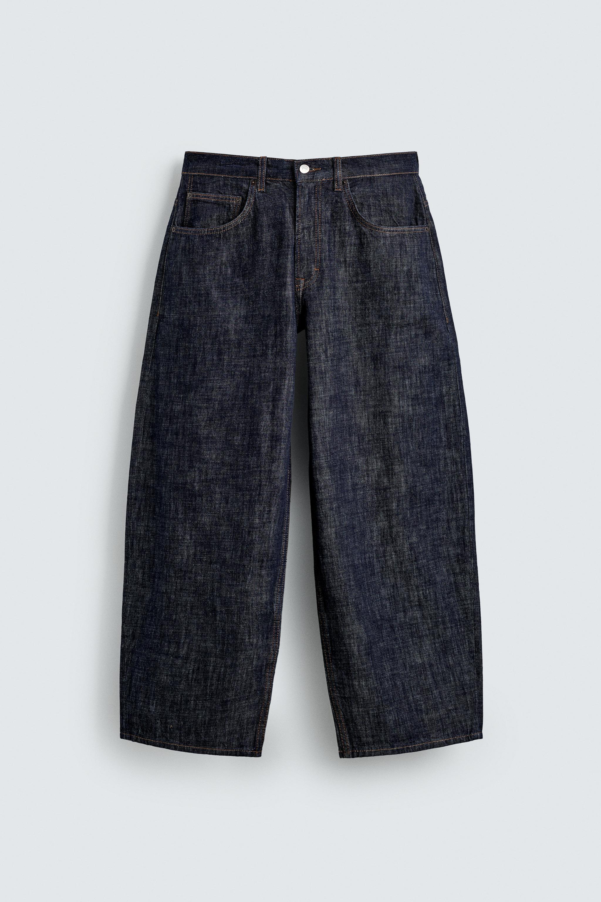 バルーンフィットデニムパンツ - インディゴブルー | ZARA Japan / 日本