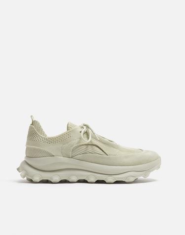 CHUNKY KNITTED TRAINERS - Bone White by Zara