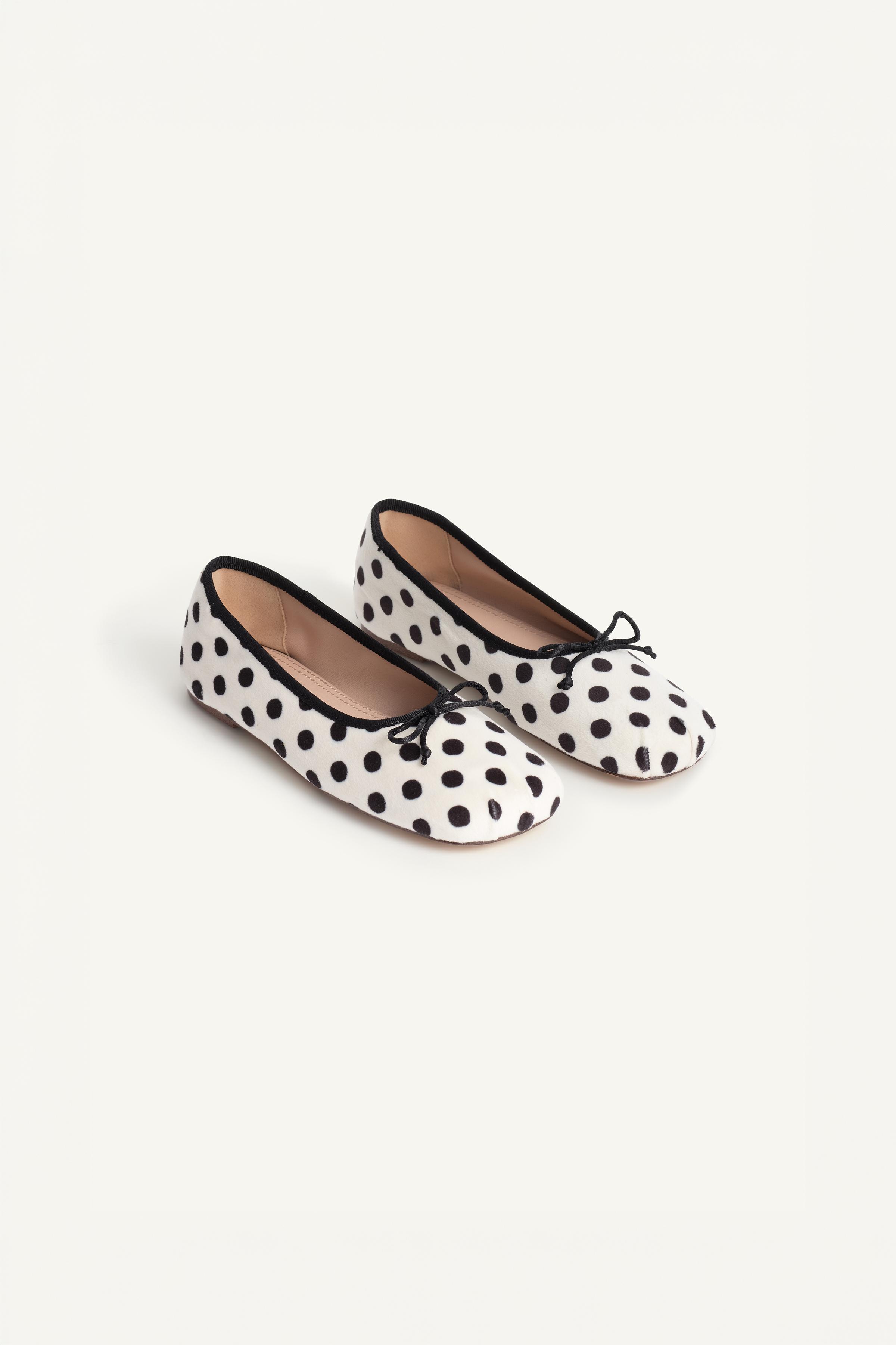 LIMITED EDITION POLKA DOT PRINT BALLET FLATS