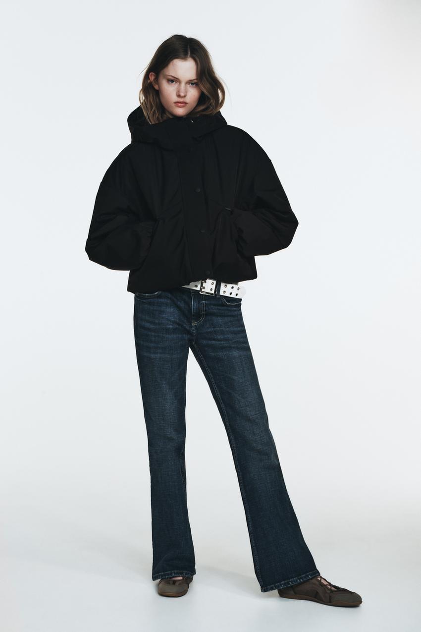 防風撥水加工入りキルティングジャケット - ブラック | ZARA Japan / 日本