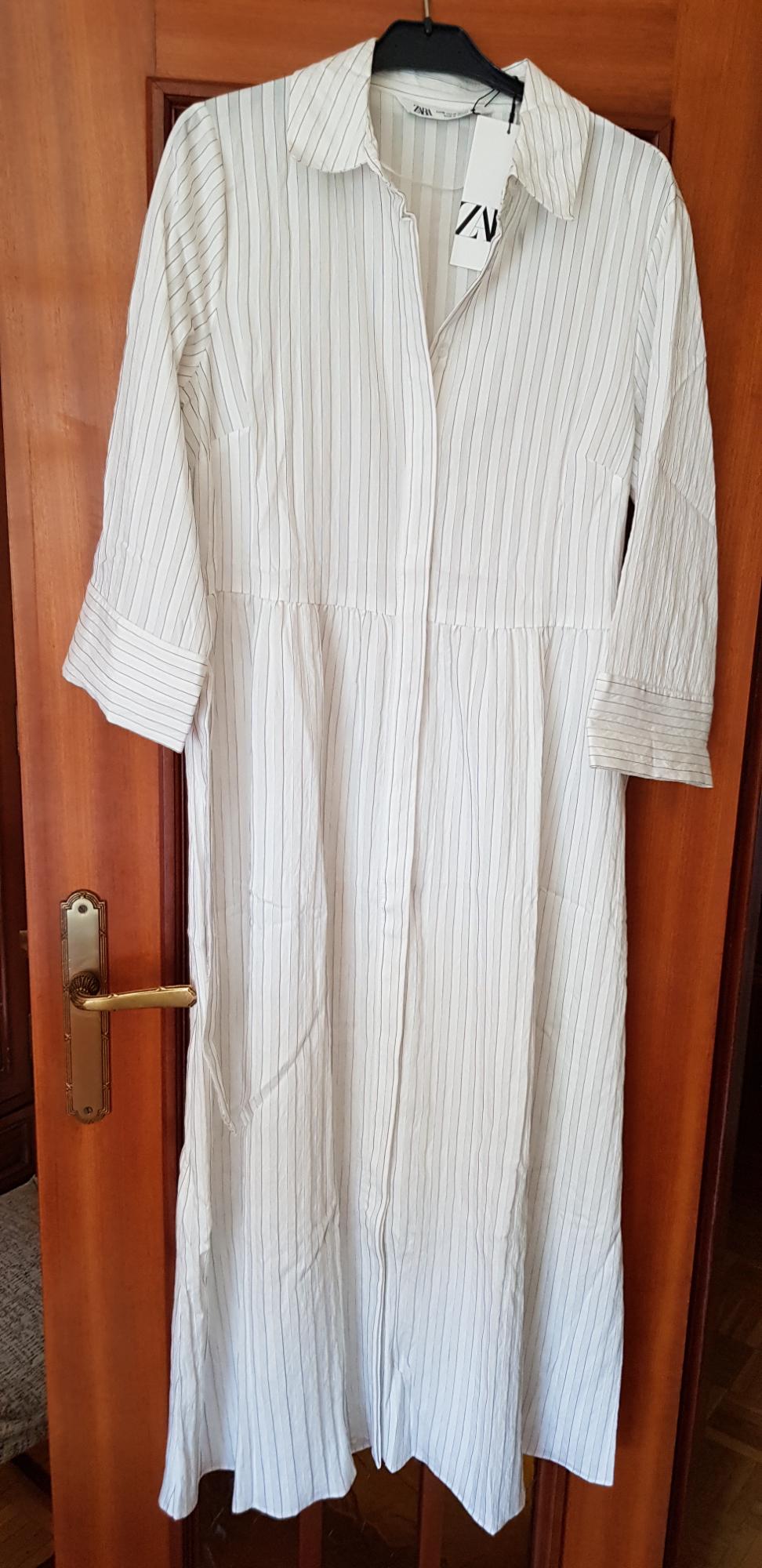 ZW COLLECTION STRIPED SHIRT DRESS