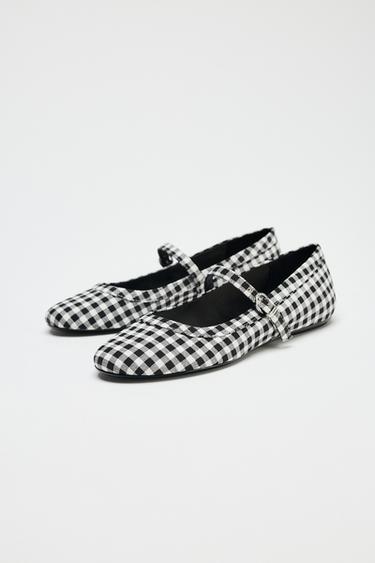 CHECK MARY JANES - Multicoloured by Zara - Image 4