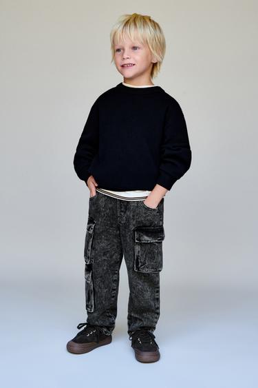 JEANS MULTICARGO - Gris de Zara