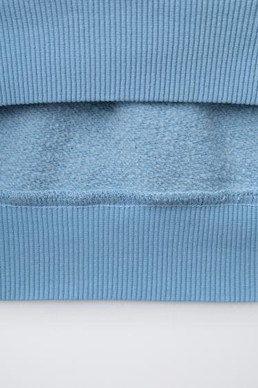 PRINTED SWEATSHIRT WITH SLOGAN - Blue by Zara - Image 3
