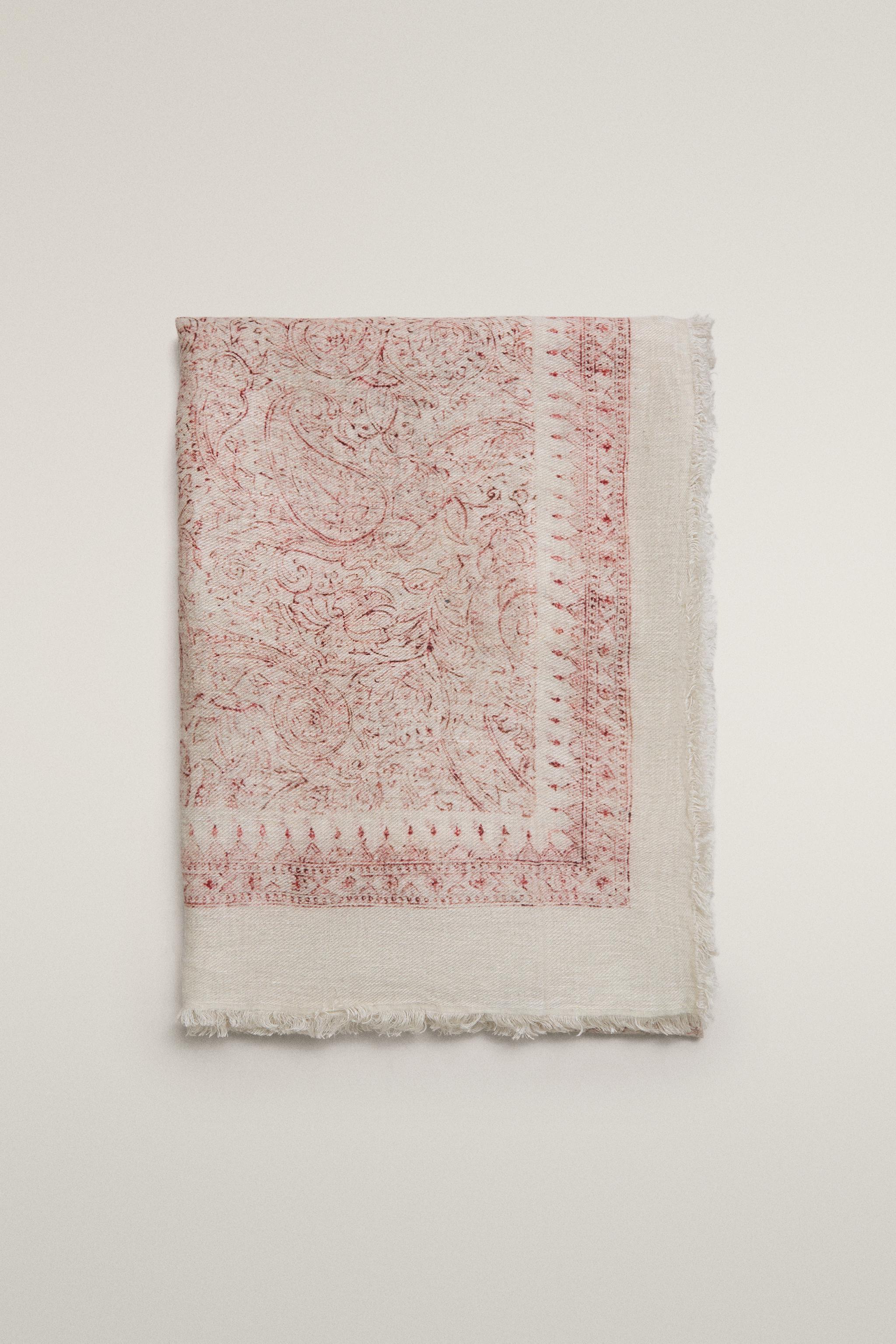 COUVERTURE LIN PAISLEY