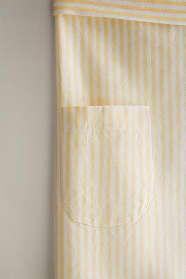 STRIPED APRON WITH RUFFLE TRIM - Yellow by Zara - Image 1