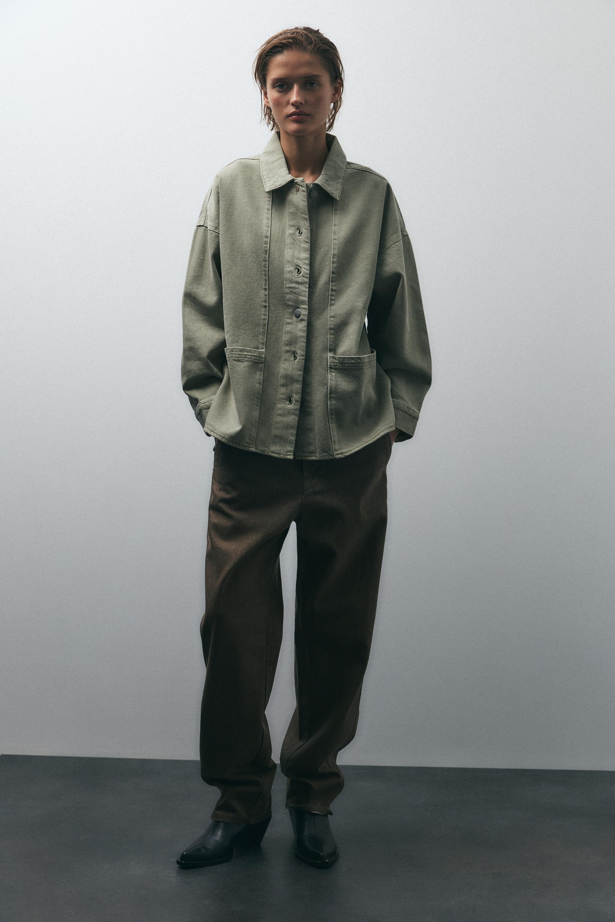ZW COLLECTION OVERSHIRT - Grey | ZARA Australia