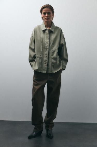 ZW COLLECTION OVERSHIRT - Grey by Zara - Image 0