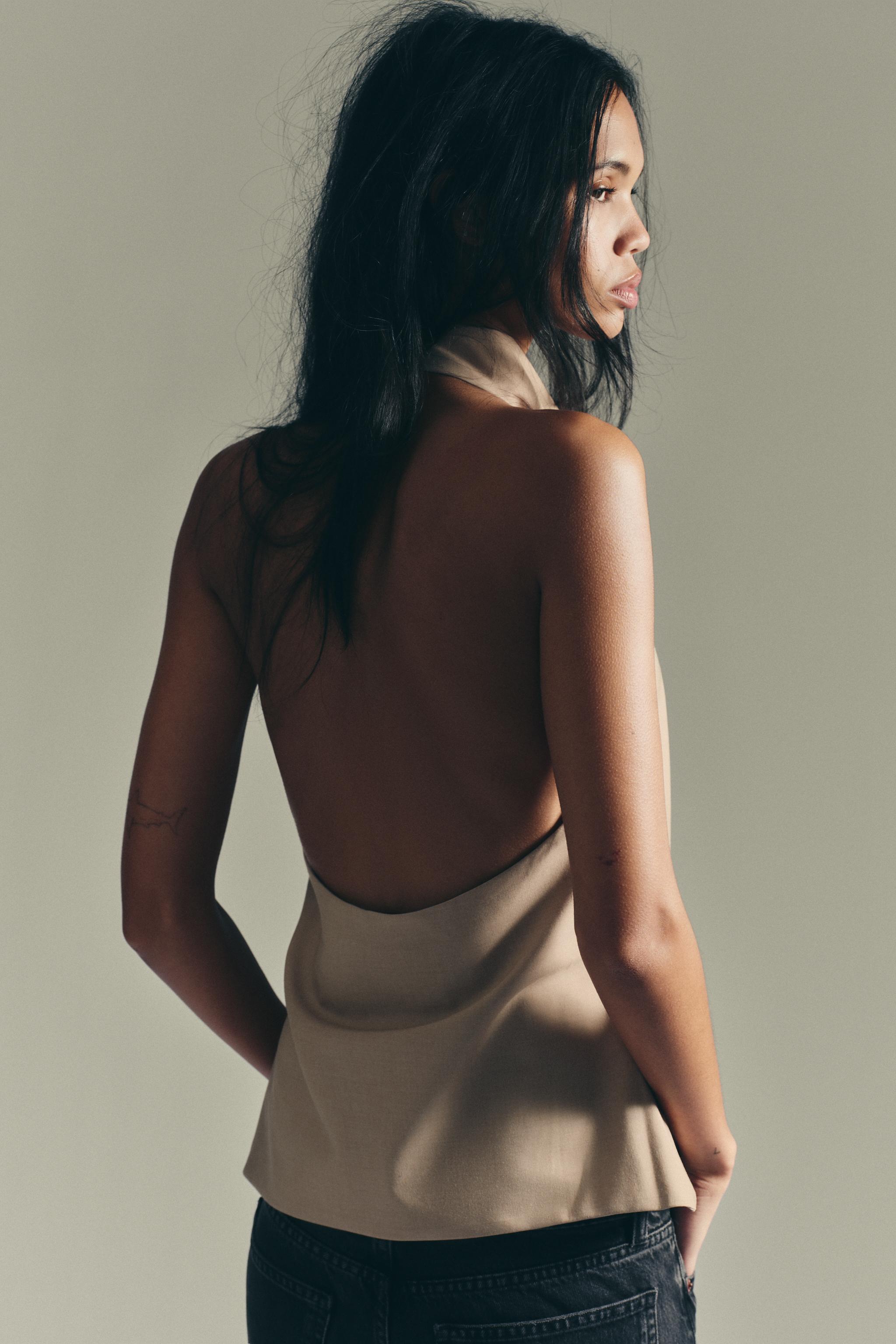 HALTER OPEN BACK TOP