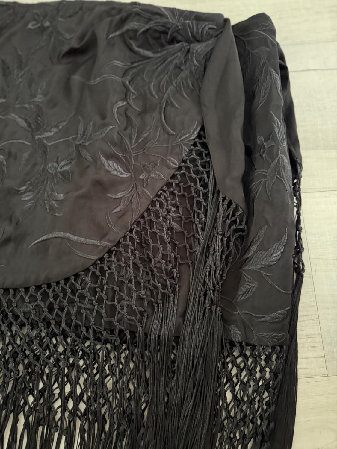 FRINGED EMBROIDERED PAREO SKIRT - Image 3