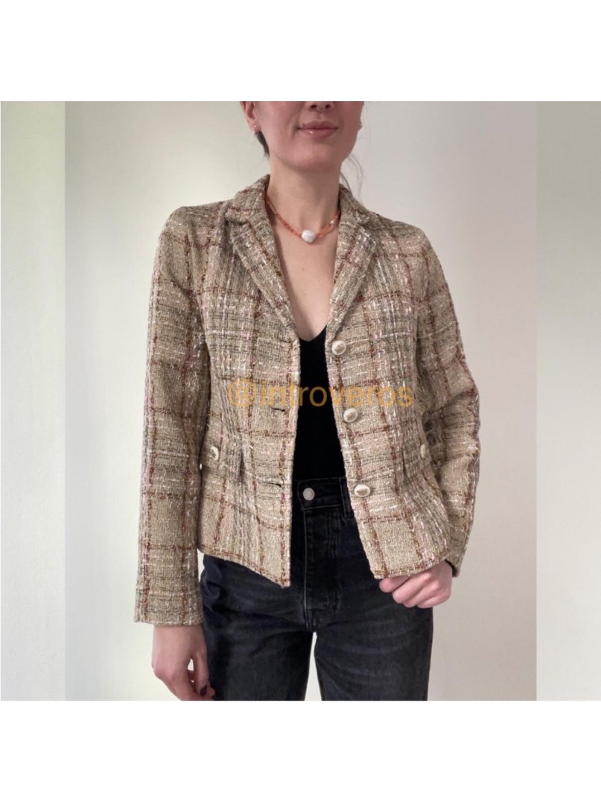 CROPPED TEXTURED BLAZER SECOND HAND | Zara Preowned