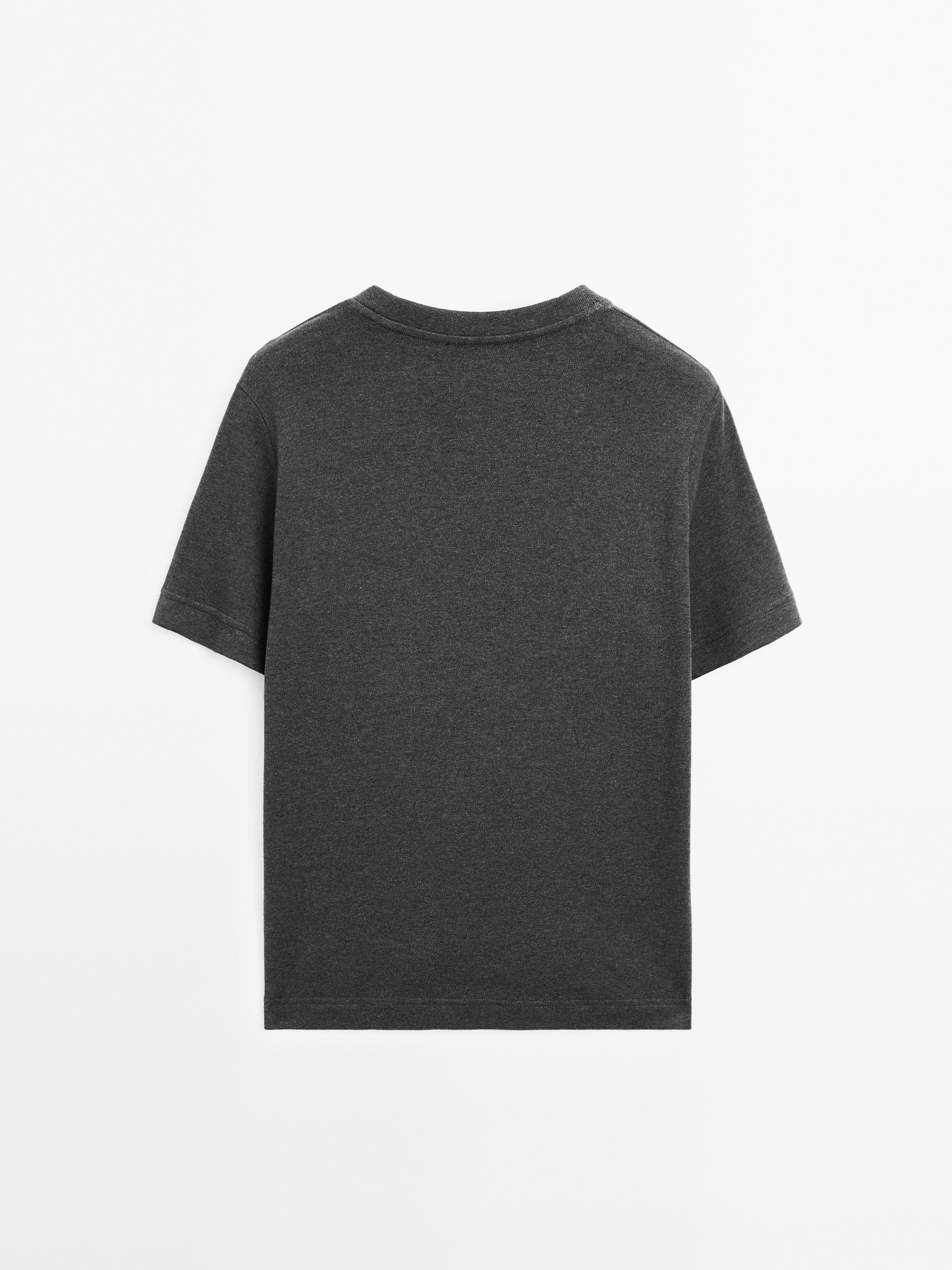 100% cotton interlock crew neck T-shirt