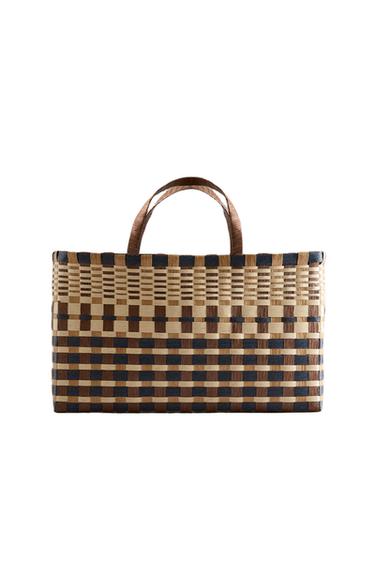 SHOPPER MULTICOLOR - Marrón de Zara