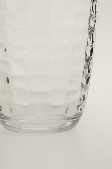 RAISED SQUARE-EFFECT TUMBLER - Transparent by Zara - Image 3