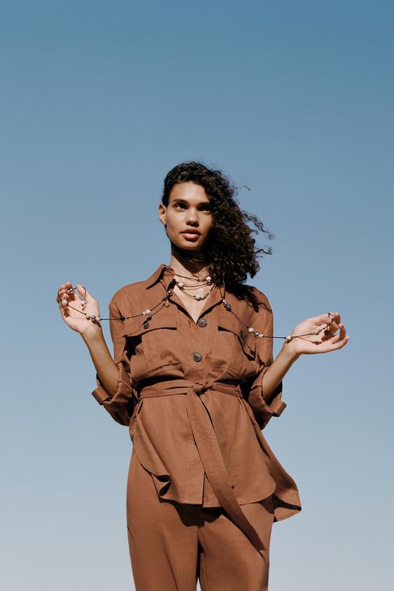 Marca Zara Blusas Zara Peru Camisas De Lino Para Mujer ZARA Perú