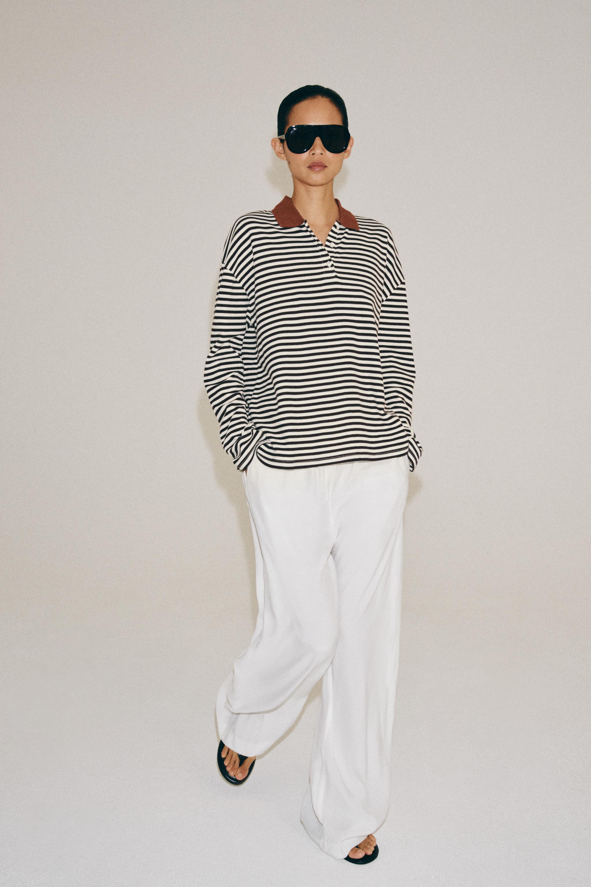 STRIPED POLO SHIRT — striped