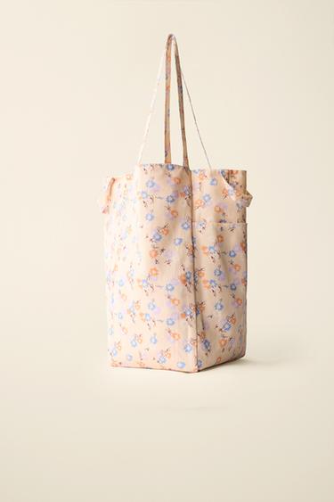 SAC EN COTON IMPRIMÉ FLEURS CREATED BY CARAMEL LONDON X ZARA - Multicolore de Zara - Image 4