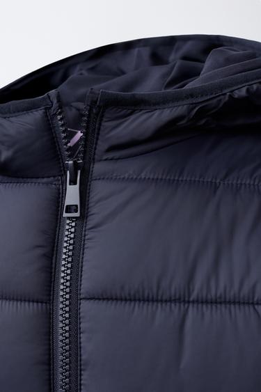 DOUDOUNE ULTRALÉGÈRE À CAPUCHE - Bleu nuit de Zara - Image 4