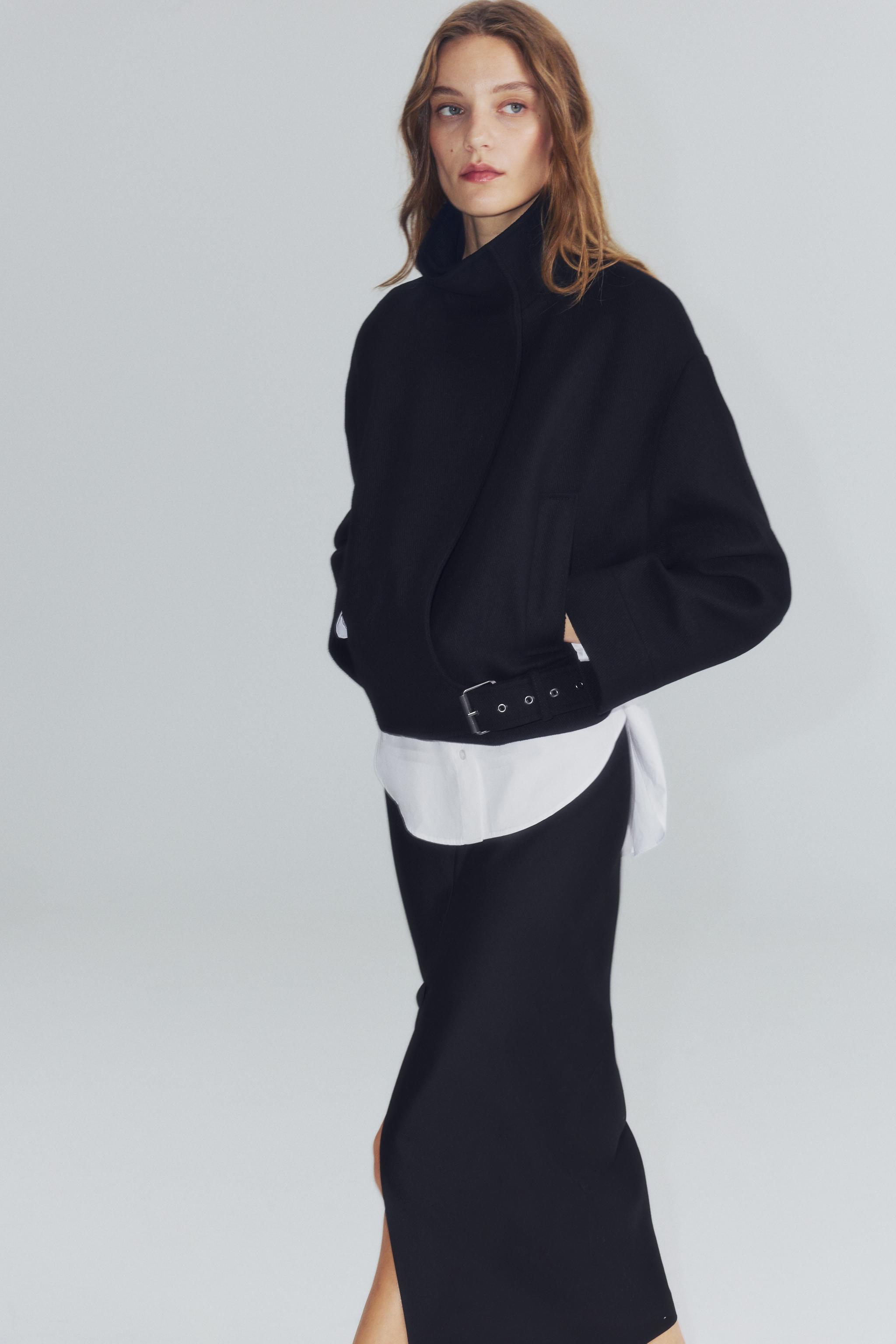 ZW COLLECTION WOOL BUCKLE JACKET