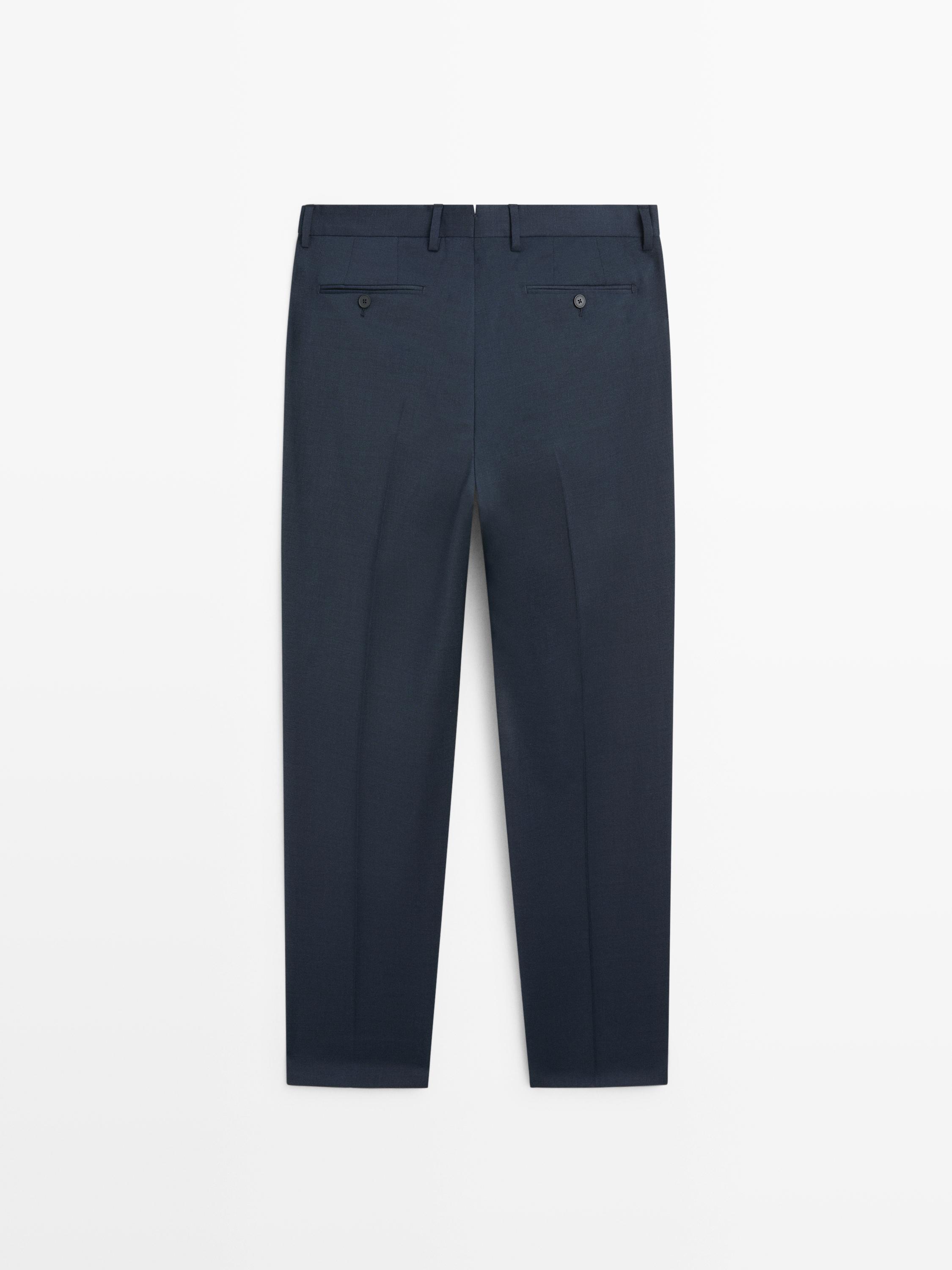 Pantalon de costume en laine froide