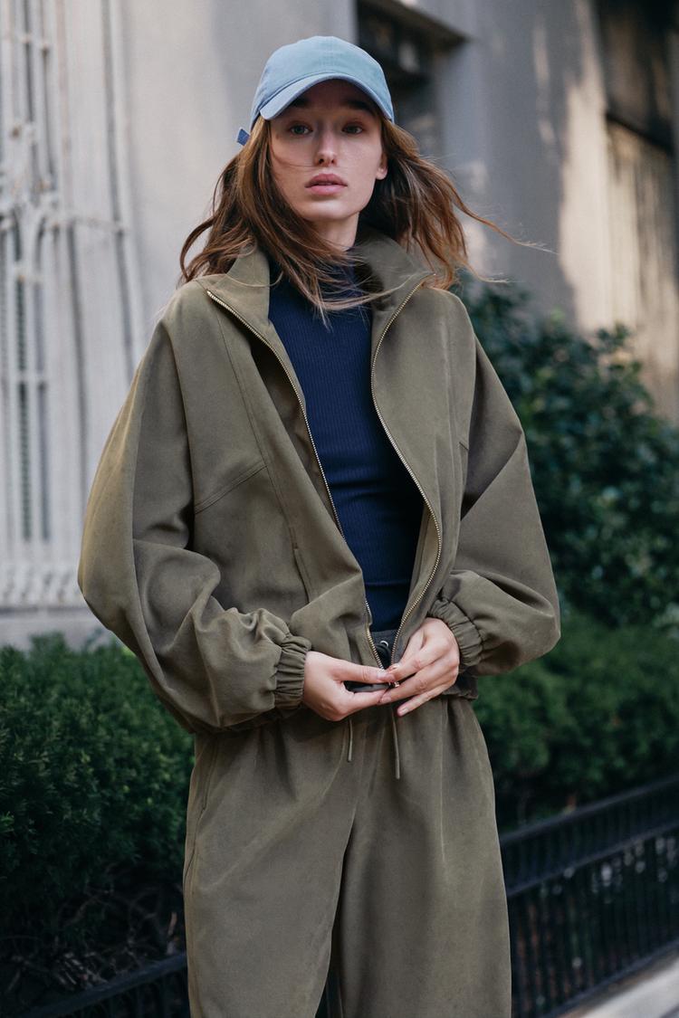 HIGH COLLAR BOMBER JACKET