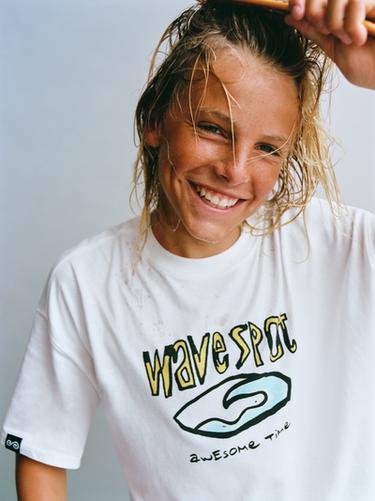 T-SHIRT IMPRIMÉ SURF - Blanc de Zara