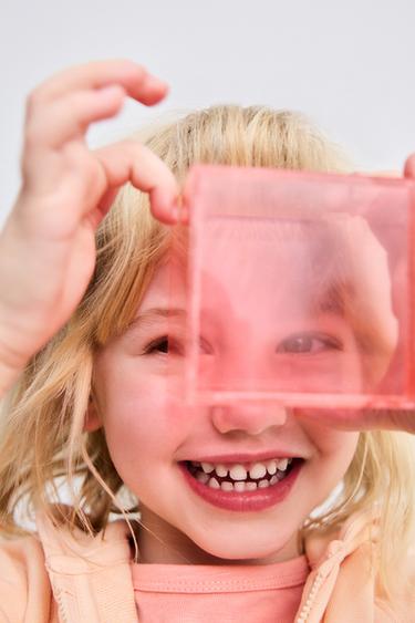 SUDADERA CREMALLERA BÁSICA BORDADO - Mandarina de Zara