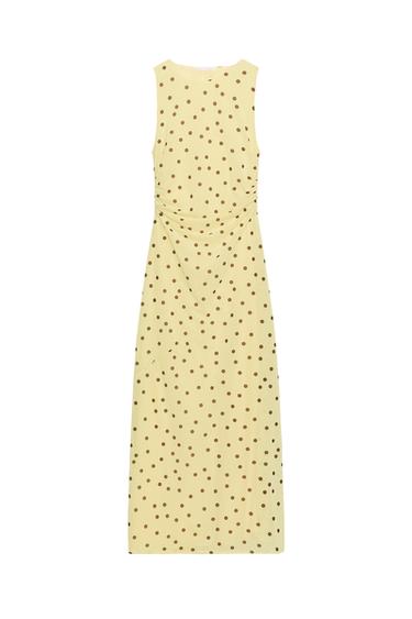 FLOWING DOTS DRESS - Yellow by Zara