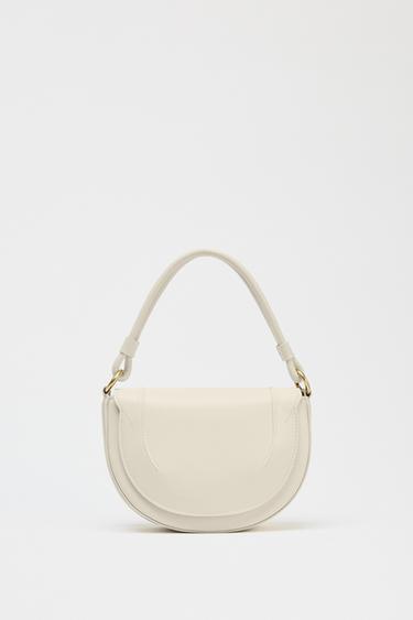 BOLSA TIRACOLO PESPONTO CANVAS - Cru da Zara - Imagem 0