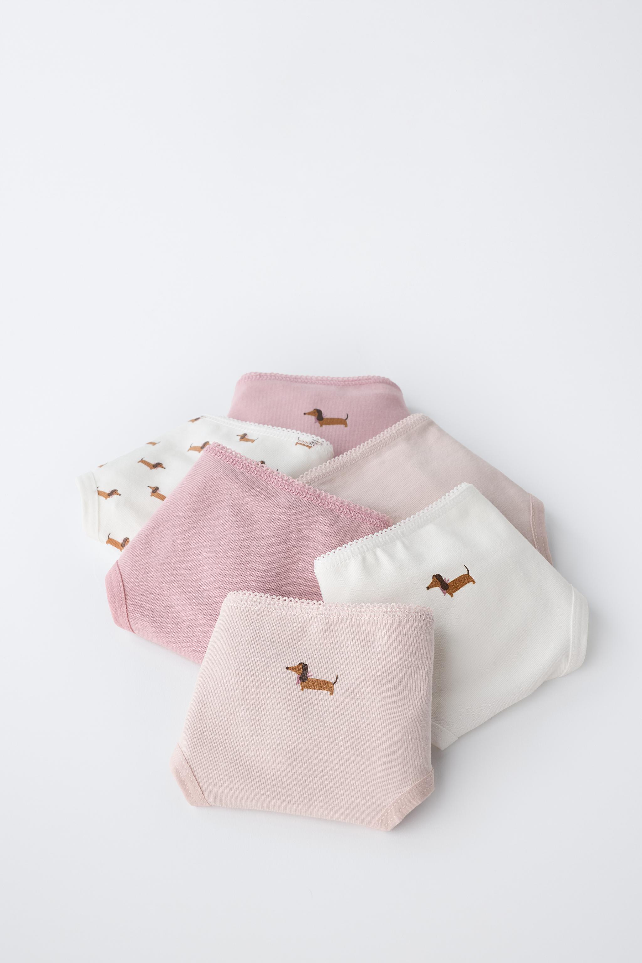 1-6 YEARS / PACK OF SIX PUPPY PRINT PANTIES