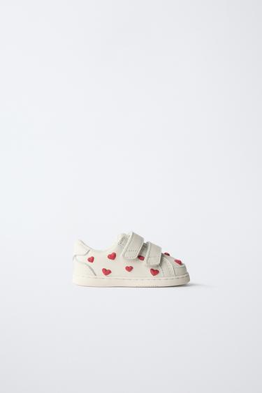 Zara BAREFOOT HEART SNEAKERS - White - Image 0