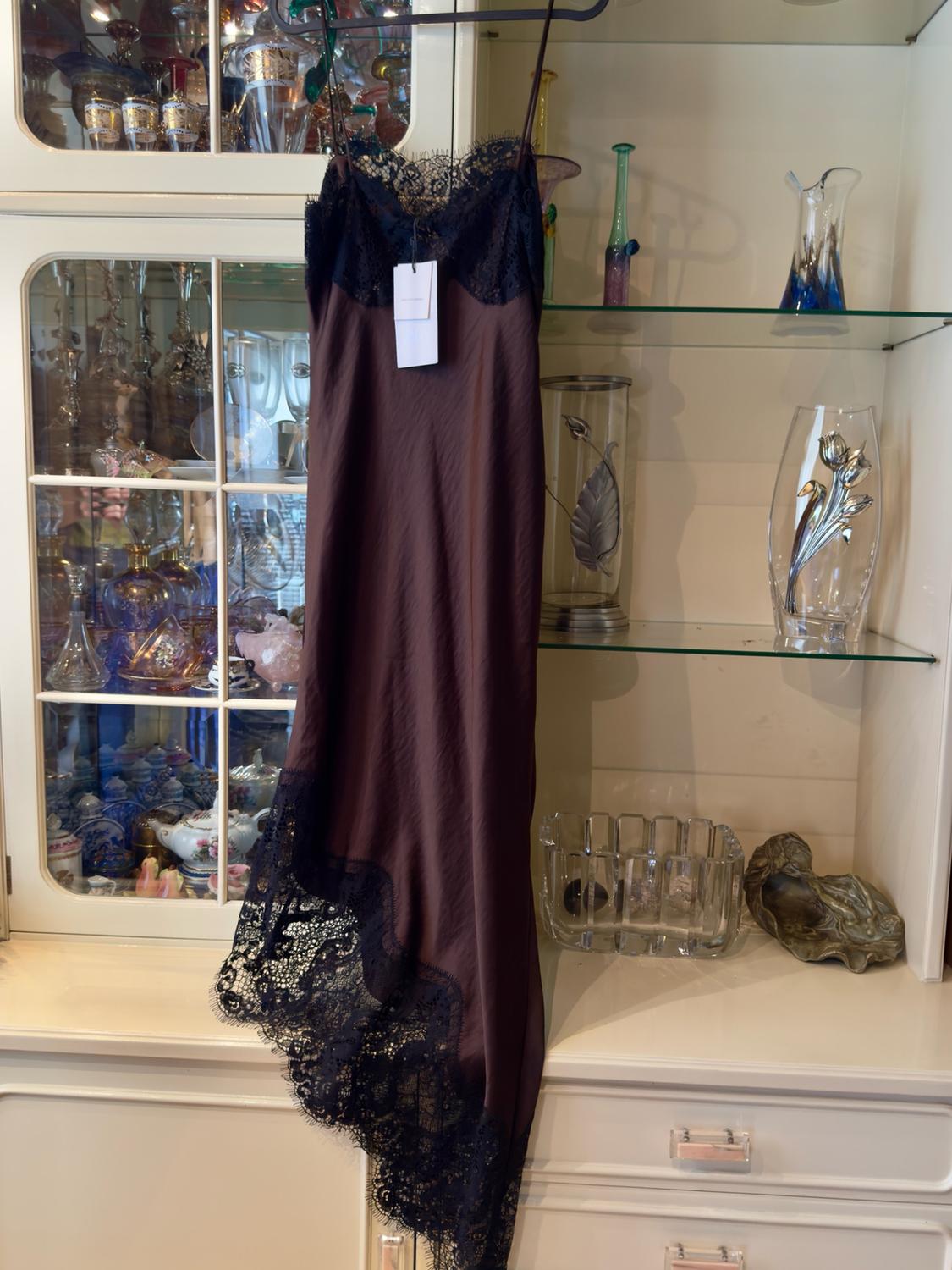 ZW COLLECTION ASYMMETRIC LACE SATIN DRESS - Image 7